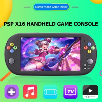 

X16 7inch LCD Screen Portable Handheld Game Player 16GB Retro Classic Video Game Console Support TV Output MP3 For Neogeo Arcade