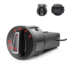 1pc 13pin farol interruptor da lâmpada de cabeça luz nevoeiro interruptor controle para carro automático para volkswagen golf mk4 passat b5 polo acessório do carro