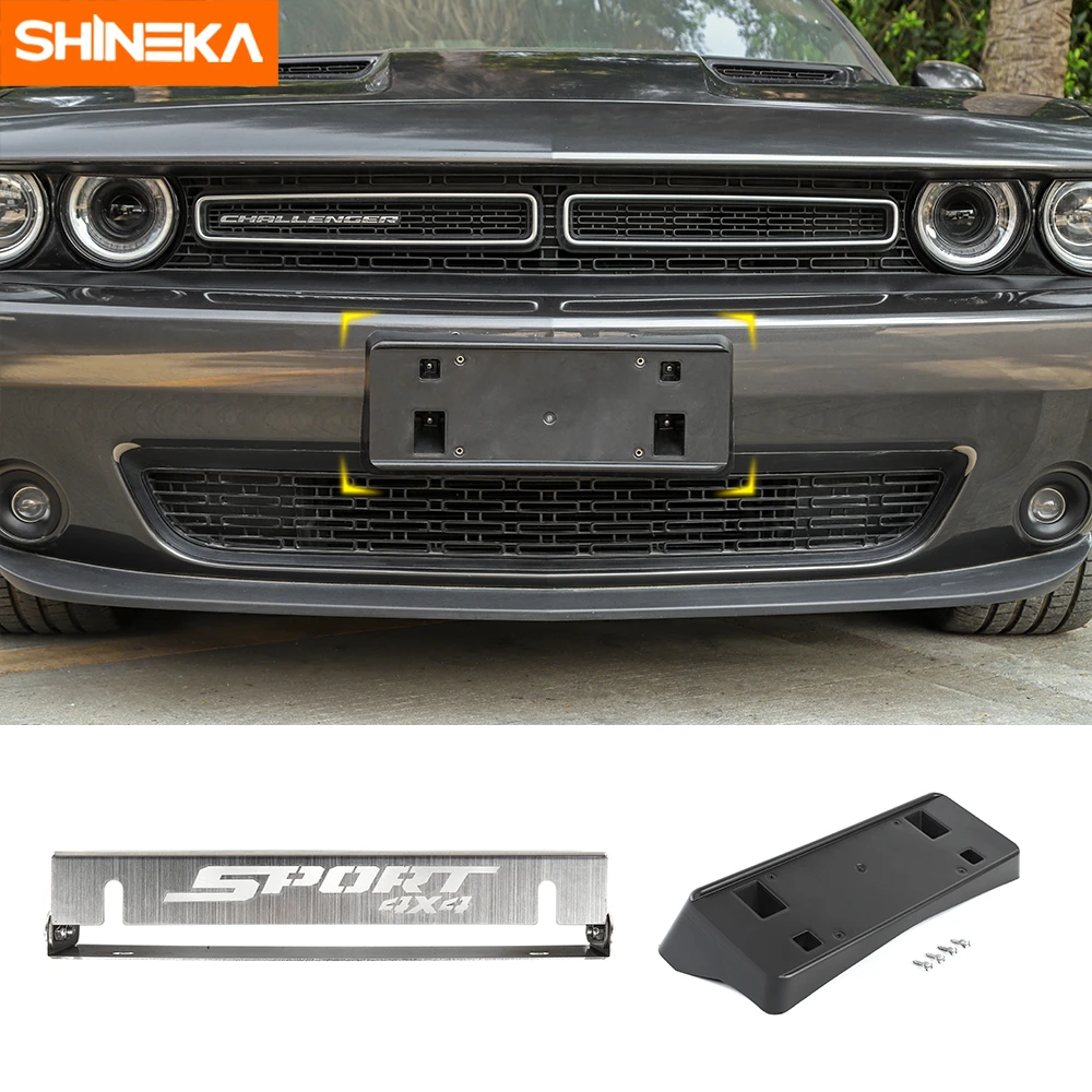 Carbon Fiber Front Bumper License Plate Bracket Accessories Car Front