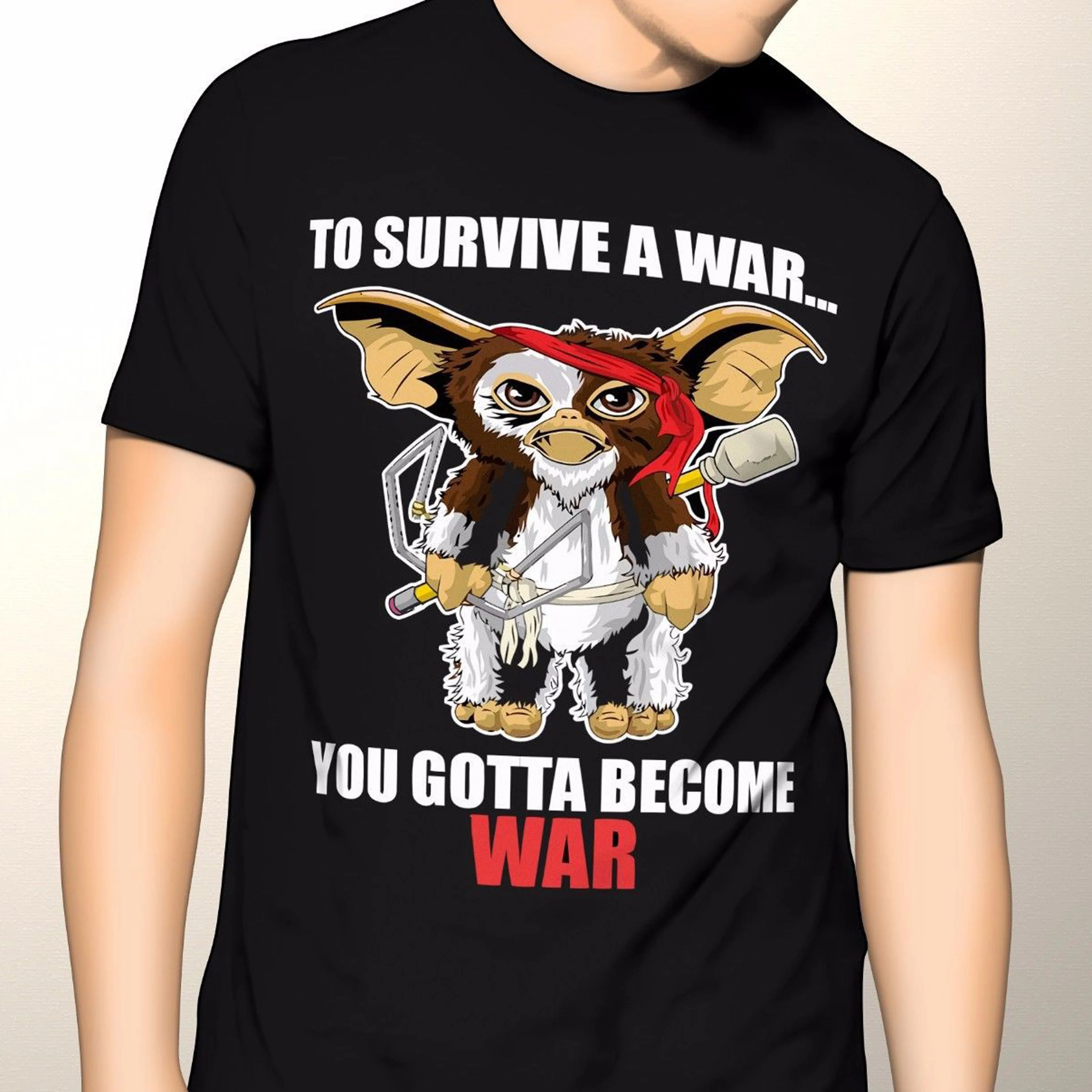 

Gremlins Gizmo Shirt Rambo Gizmo 80' S Premium Graphic T Shirt S 5Xl