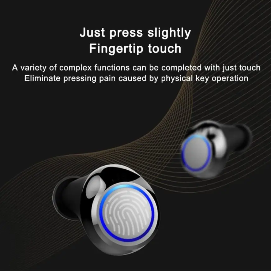 TWS M13 Slide Wireless Bluetooth Handsfree HiFi Music Call Earphone Noise Reduction Waterproof Earbuds for Iphone Xiaomi Huawei