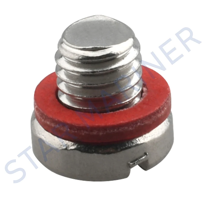 Boat Engine Parts Stainless Steel Plug Marine Screw 90340-08002-00 With Red Seal Gasket For Yamaha Outboard Motor 90340-08002