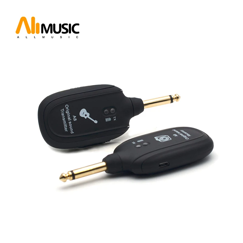 A8 UHF Wireless Guitar Transmitter Receiver System Built in