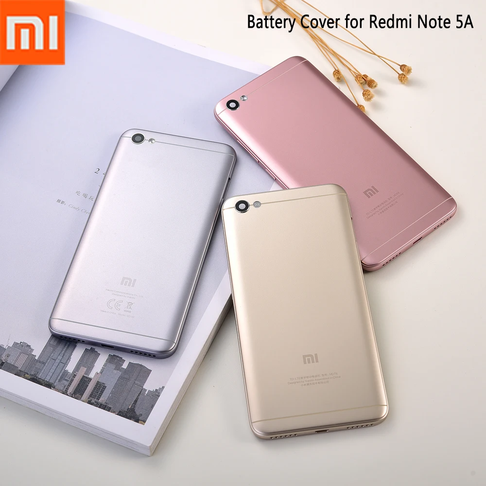 Оригинальный корпус для Xiaomi Redmi Note 5A задняя крышка аккумулятора запасные части