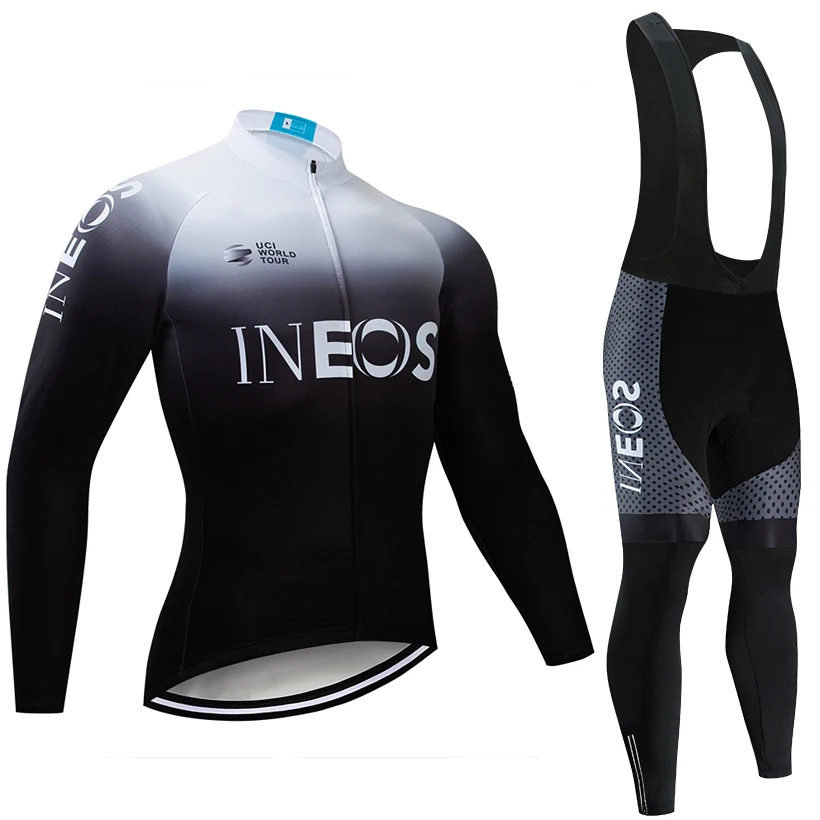 2 INEOS equipo Ciclismo JERSEY 9D pantalones de bicicleta conjunto Ropa de Maillot para hombre Invierno Polar térmico pro Ci - Цвет: 2