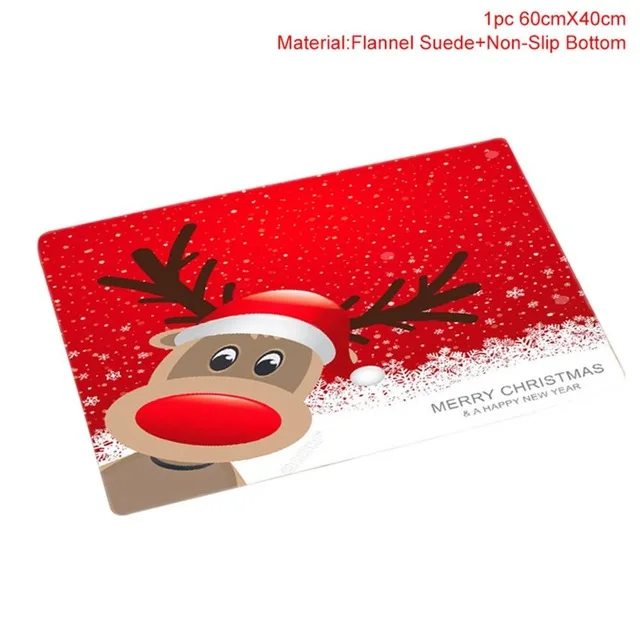 Christmas mat J Merry Christmas занавеска для ванной Санта-Клаус сиденье для унитаза рождественские украшения для дома Navidad рождественские подарки год - Цвет: Christmas mat J