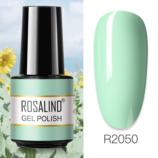 ROSALIND Primer Top Base Coat 7ML Gel Nail Polish For Manicure Long Lasting Nail Art Salon Gel Varnish UV LED Color Gel Polish RAR2050