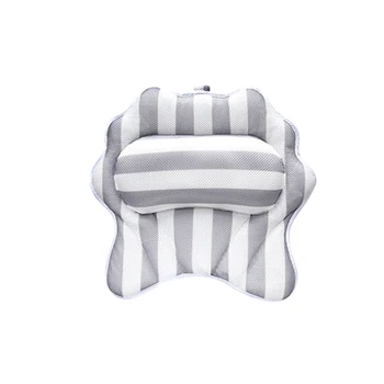 

Anti Mold Quick Dry Non Slip Comfortable Head Rest Universal Cushion 3D Bathtub Spa Washable Shoulder Support Home Bath Pillow