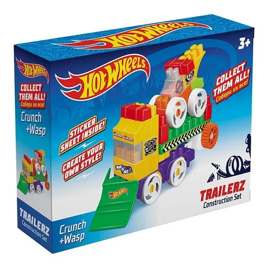 Конструктор Bauer Hot Wheels &quottrailerz Crunch + Wasp&quot 724 | Игрушки и хобби