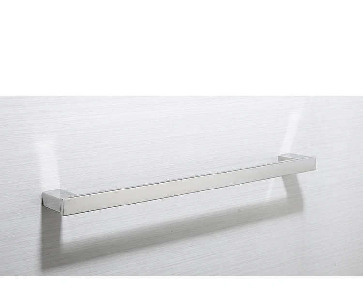Single towel bar Hongdec роскошное настенное крепление из нержавеющей стали хромированные аксессуары для ванной комнаты держатель для полотенец набор для хранения - Цвет: Single towel bar