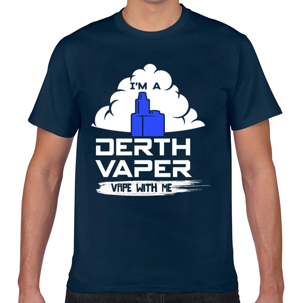 Мужская футболка с надписью im a derth vaper vape with me Design Black Geek Custom XXX | одежда