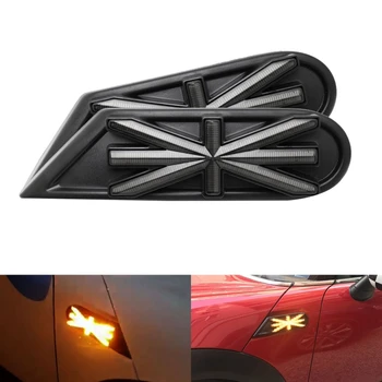 

For Mini Cooper R55 R56 R57 R58 R59 Car Dynamic Blink Side Marker Light LED Turn Signal Indicator Accessories