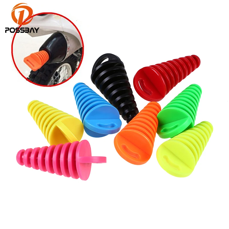 POSSBAY 15 38mm Motorcycle Muffler Pipe Exhaust Silencer Wash Plug Motorcycle Exhaust Pipe