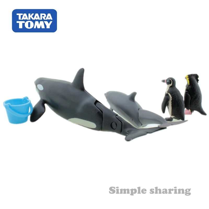 Takara tomy tomica Аня животные Приключения ag 3 водное создание модель комплект литья под давлением игрушечные киты Смола рыба ребенок безделушка Дельфин плесень