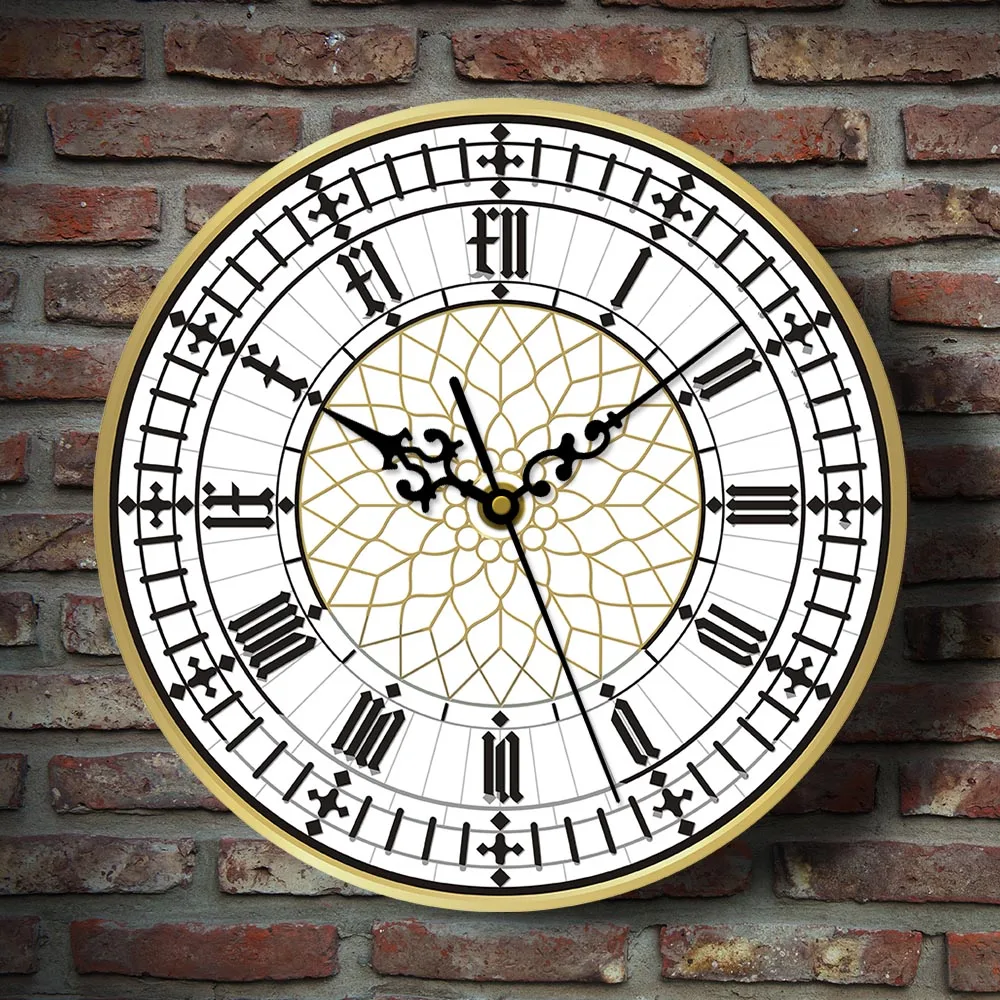 Big Ben Clock Contemporary Modern Wall Clock Retro Silent Non Ticking Wall Watch English Home Decor Great Britain London Gift Just6F
