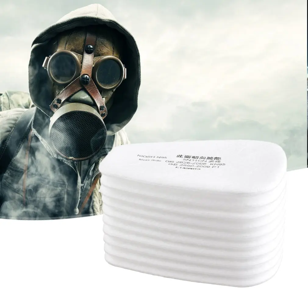 

10 Piece 5N11 N95 Filter Cotton Filter 501 Replaceable Filter For 6200/7502/6800 / Dust Mask Chemical Protection