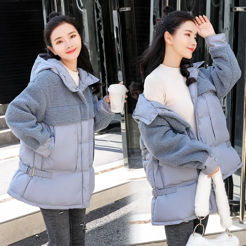 

2018 Winter New Tlyx9276 Women's Fashion Hooded Cotton-padded Clothes Entity