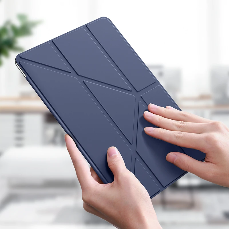 Умный чехол Baseus для iPad 10,2 дюймов 7-го поколения, легкий Чехол-подставка для iPad 10,2 дюймов, автоматическая защита от сна - Цвет: Синий