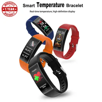 

Smart Band Body Temperature Watch Fitness Tracker Bracelet IP68 Waterproof For Sport Pedometer Fitness Bracelet Blood Pressure