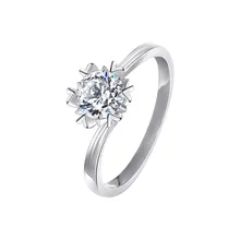 VS2 1 карат бриллиантовое кольцо для женщин серебро 925 ювелирные изделия Bizuteria топаз драгоценный камень свадебные украшения Серебро 925 белая коробочка для кольца с бриллиантом