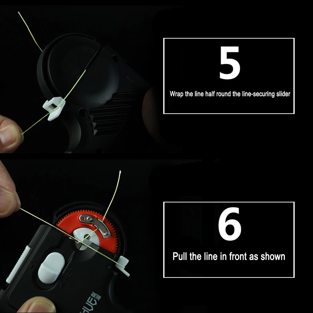Electric Fishing Hook Line Tier Automatic Fish Line Knot Tie Binding Device Portable Auto Tie Binding Device