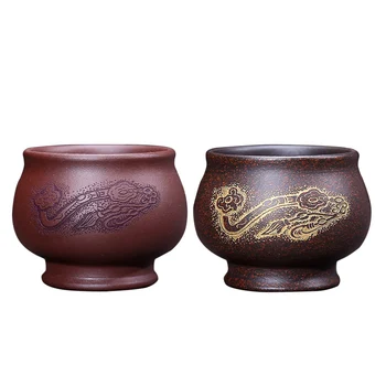 

Tea Cup Chinese Yixing Cups 100ml Handmade Purple Clay Teacup Teaware Master Tea Bowl Vintage Teacups Drinkware Bowls Decoration