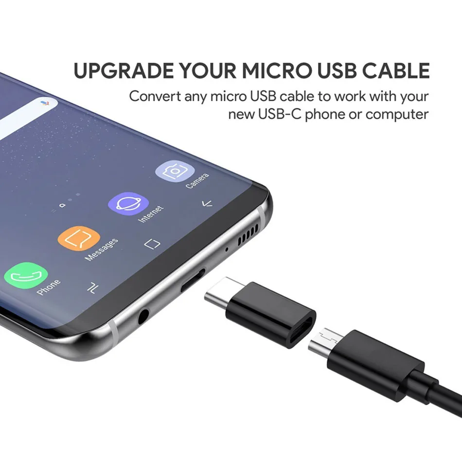Usb type C OTG адаптер USB C Male-Micro usb-кабель 10 см конвертер для Macbook samsung S10 S9 S8 huawei P20 USB для type-c OTG