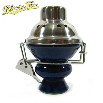 

Ceramic Hookah Bowl with Lid Cover Narguile Complete Stainless Steel Tile for Hookah Coal Manager Heat Tips for Shisha