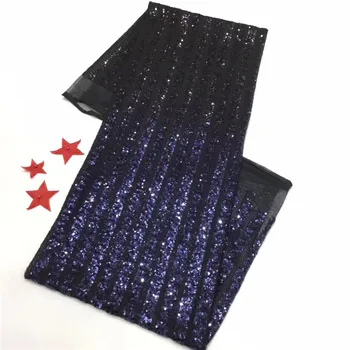 

Latest Net Lace Fabric/ High Class Mesh Lace/ French Tulle Lace Fabric With Sequins For Occassion Dress PAN1 (5yards/lot)