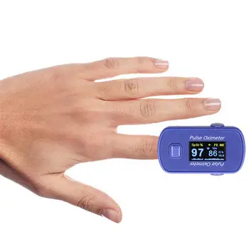 

Blood Oxygen SpO2 Monitor Oxygen Saturation Monitor Fingertip Pulse Oximeter Pulse Rate Measuring Gauge Device No Battery