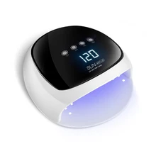 Светодиодная УФ-лампа для ногтей Сушилка подходит для ногтей и ногтей Гель-лак для ногтей ЖК-дисплей Сушилка для ногтей с 4 настройками таймера