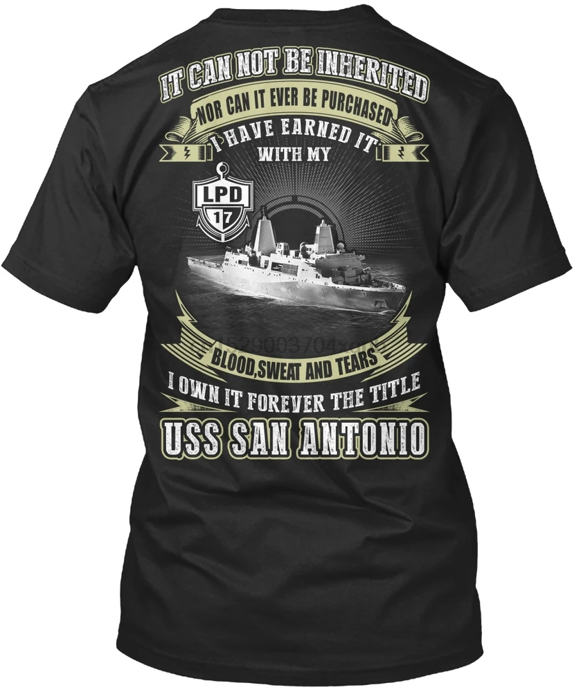 Men T Shirt USS San Antonio (LPD-17) Women tshirt | Мужская одежда