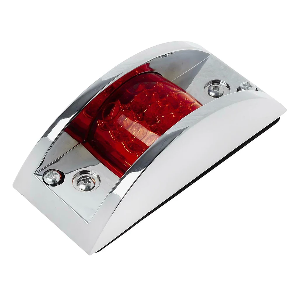 LED Side Marker Fender Light Lamp 12/24V Surface Mount Sealed Light Lens