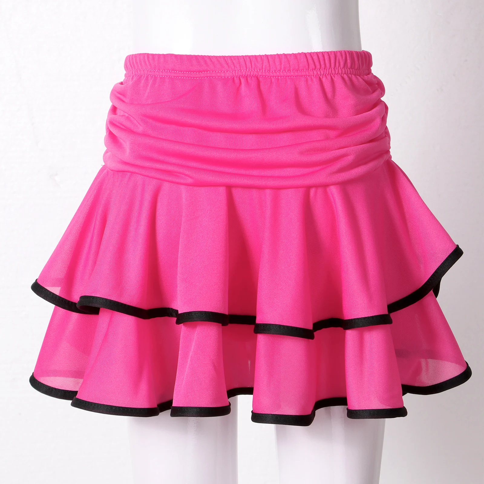 Children Dress for Dancing Latin Dance Dresses for Girls Short Full Sleeve Salsa Tango Kids Dance Costume Skirt Ballroom