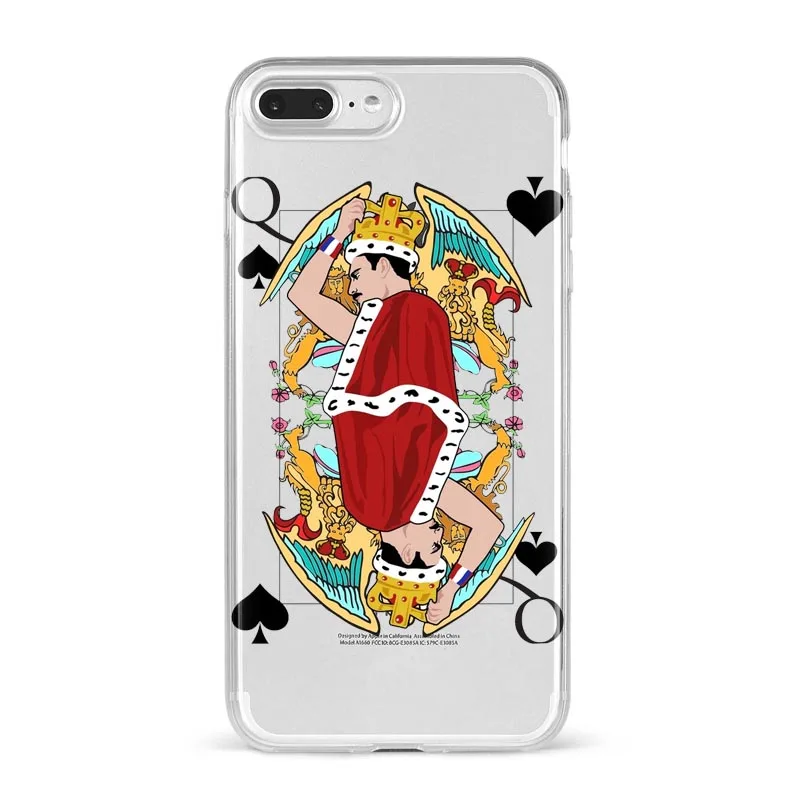 Чехол для телефона для Coque iPhone X XR XS Max 8 8Plus 7 7Plus 6 6S Plus 5S SE Фредди Меркури Queen band Мягкий силиконовый чехол - Цвет: TPU