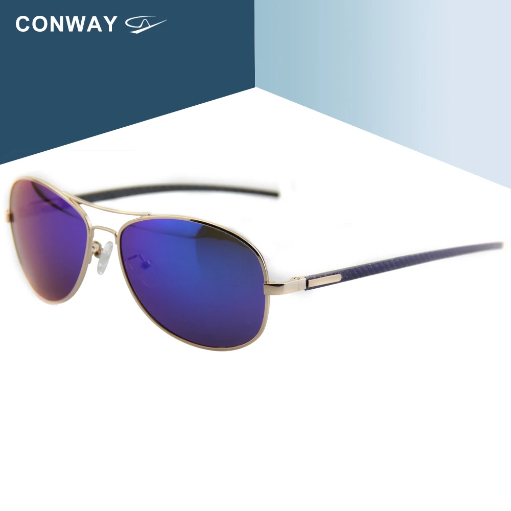 Conway, легкие солнцезащитные очки, поляризационные, для мужчин, классические, Военный стиль, пилот, солнцезащитные очки, УФ-защита, мужские очки для вождения