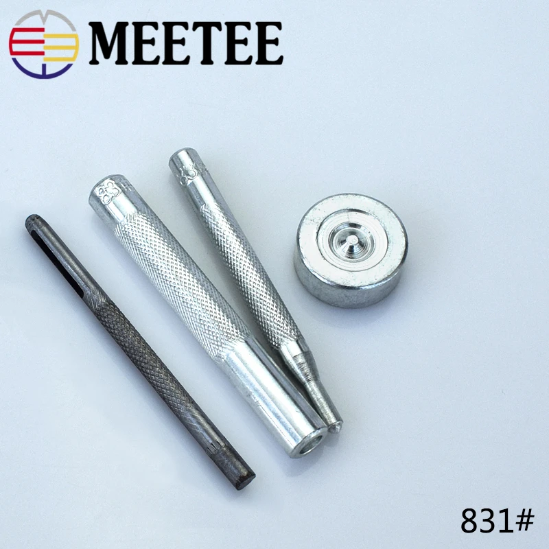 Инструменты для кнопок Meetee металлические кнопки шитья застежки кожевенного