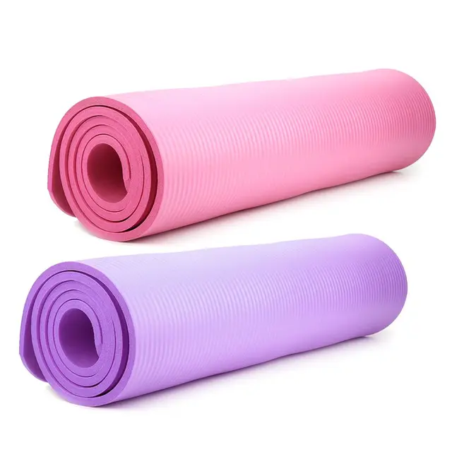 10mm NBR Yoga Mat Thickess Non-slip Thick Pad Soft Fitness Pilates Mat  183*61cm Body Building Fitness Exercises Equipment - AliExpress