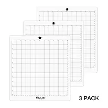 3 шт. Сменные прозрачные сетки режущие коврики для силуэта режущий плоттер, 12x12 дюймов клейкий прозрачный коврик с измерительной сеткой