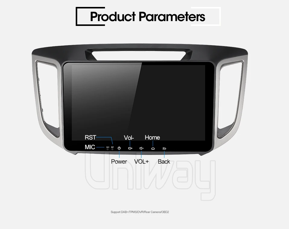 Uniway android 9,0 автомобильный dvd для hyundai creta ix25 автомобильный Радио плеер gps навигация автомобильный стерео видео аудио плеер