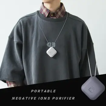 

Wearable Air Purifier Necklace Mini Portable USB Air Cleaner Negative Ion Generator Low Noise Air Freshener