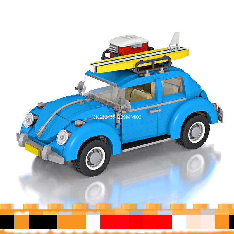 

1193Pcs Creator Series City Car Volkswagen Beetle model Building Blocks Compatible 10252