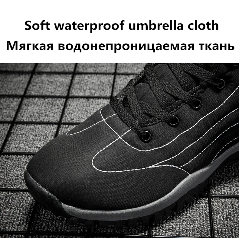 Новые мужские ботинки зимние ботинки повседневные водонепроницаемые ботильоны теплая зимняя обувь Зимняя мужская обувь Большие размеры 38-46