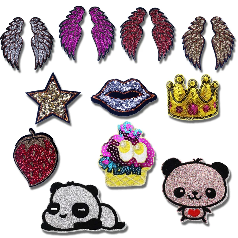 

Prajna Iron on Panda Patch for Clothes Stripe on Garment Application Sticker Sewing Patchwork Applique Patches Accessories Badge