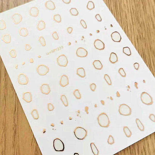 Newest MG505-02 lable design nail stickers 3d Japan Korea style nail decals self-adhesive DIY nail decoration tools 273