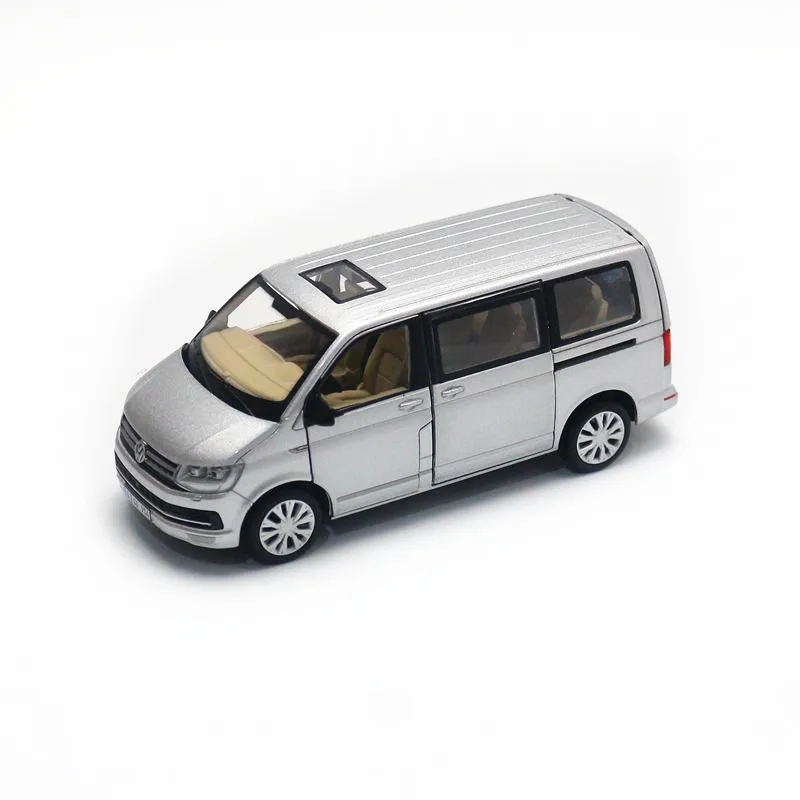 VW T6 Multivan MPV 1:32 Model Car Diecast Toy Kids Gift Sound /& Light Black