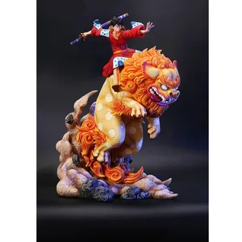 

36CM Anime Statue The Straw Hat Pirates Captain Monkey D. Luffy Lion Sculpt 1/6 PU Action Figure Collection Model Toy M3579