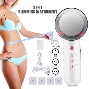 

Face Lifting 3 in 1 EMS Infrared Ultrasonic Body Massager Device Ultrasound Slimming Fat Burner Cavitation Face Beauty Machine