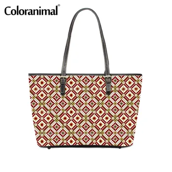 

Coloranimal Ladies Leather Tote Casual Shoulder Bags Fashion Brand Pattern Big Handbags for Women Crossbody Bags Shopping Bags