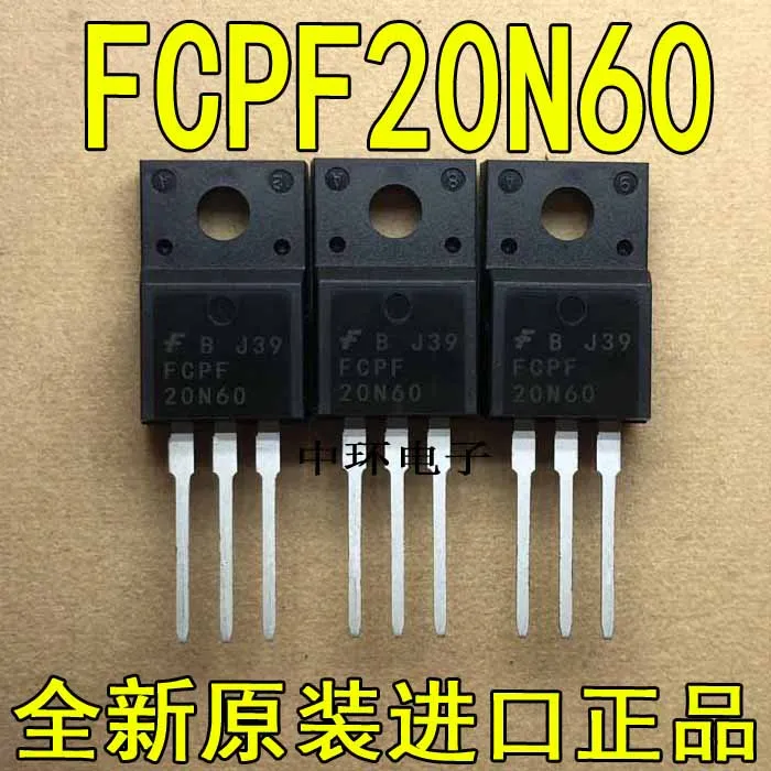 10 шт./лот FCPF20N60 TO-220F 600V MOS
